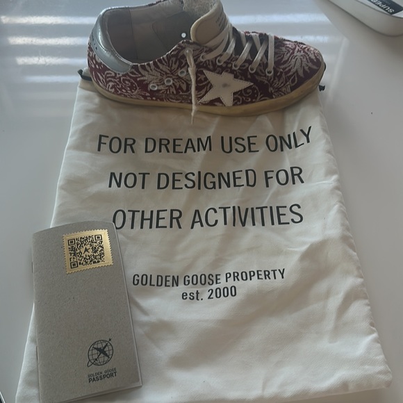 Golden Goose Rare Dark Red and Ivory Jacquard Super Star purchased in Rome. - Picture 7 of 7